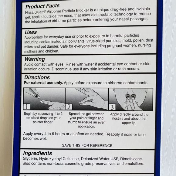 Nasalgaurd Allergen Blocker. Stop allergens before they even reach your nose! - Picture 4 of 5